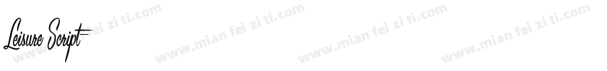 Leisure Script字体转换